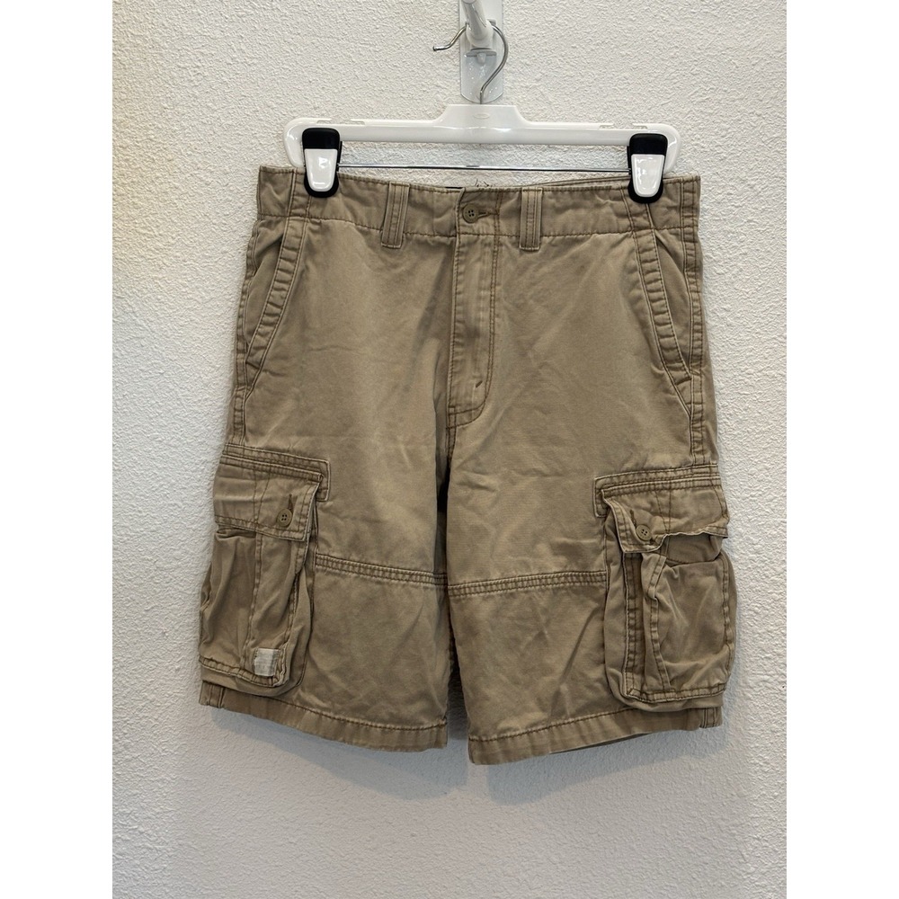 Levis Cargo Shorts Mens 32 Khaki Authentics Signature Relaxed Utility Cotton Y2K